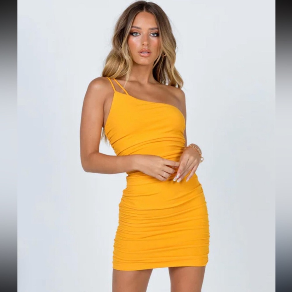 PRINCESS POLLY ORANGE MINI DRESS